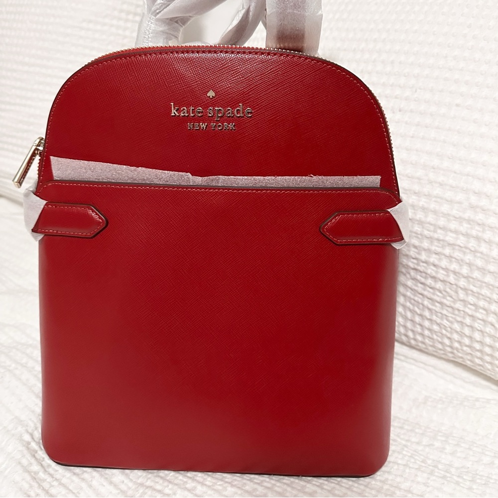 Kate Spade Cherry Red Backpack Purse - Picture 1 of 7